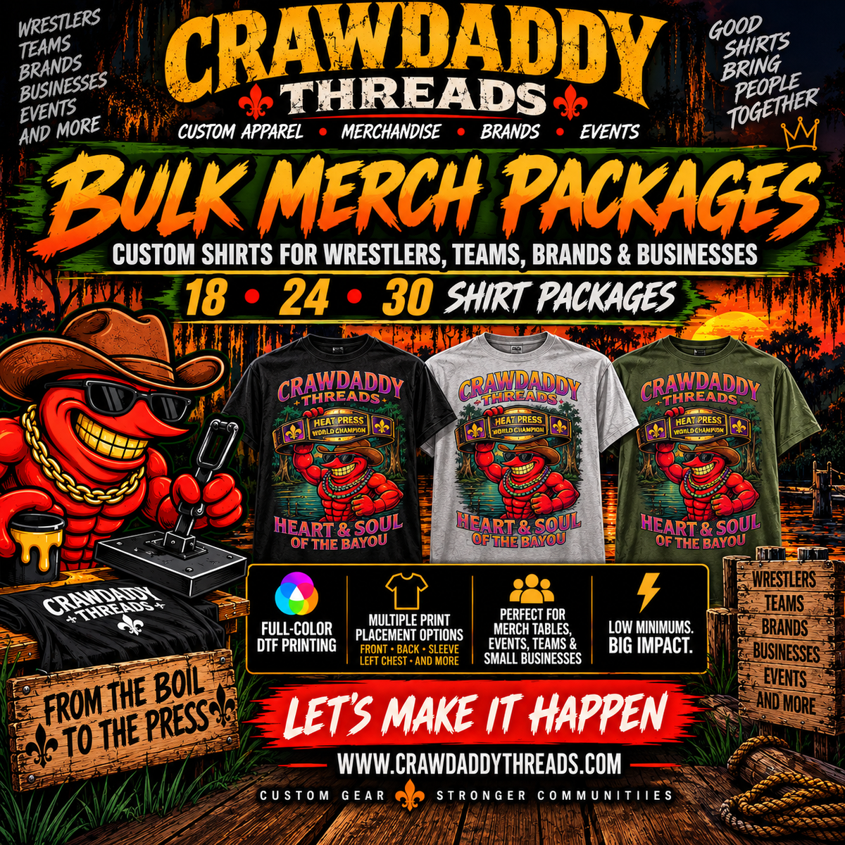Bulk Merch Packages(small-3XL)